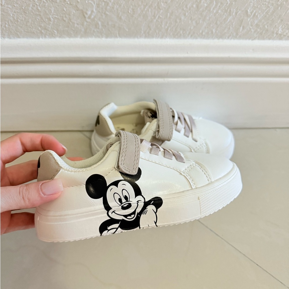 SOLD!!!!!  White and Gray Mickey Mouse Shoes